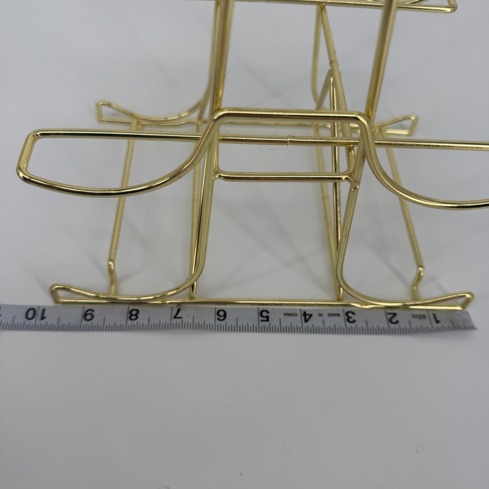 Blogilates 4 Tier Gold Metal Weight Rack 8-Dumbbell Capacity Modern Chic Fitness - Picture 10 of 10